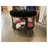 Mid-Century Inflatable Terrarium Ottoman
