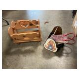 Wooden magazine Rack, Utility Carrier