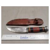 (1) KA-BAR Knife w/ Leather Sheath