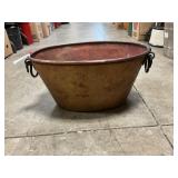 Copper Bucket With Ice Cream Scoop