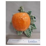 (1) Vintage McCoy Pottery Orange Wall Pocket