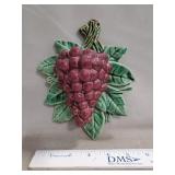 (1) Vintage McCoy Pottery Grapes Wall Pocket