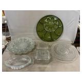 Indiana Glass Deviled Egg & Relish Platter,