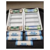 (9) Rolls Of U.S. Nickels
