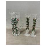MCM West Virginia Snowy Holly & Berry Pitcher &