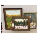 (2) Paintings, Print