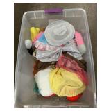 Box Lot With Gently Used Dog Toys & Clothing(18
