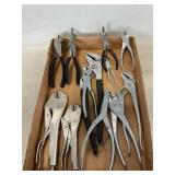 Lot Of Pliers, Vise Grips