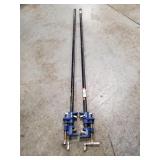 (2) 45" Irwin Pipe Clamps