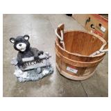 Decorative Garden "Welcome" Piece & (1) Wooden