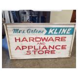 (1) Vintage Wooden Double Sided Sign