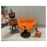 Halloween Bobblehead, Resin Pumpkin, Plastic
