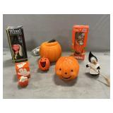 Halloween Candles, Wax Pumpkin Light, Figures