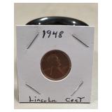 (1) 1948 U.S. Lincoln Cent