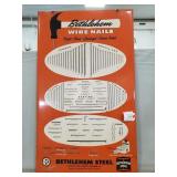 (1) Vintage Metal "Bethlehem Steel" Sign