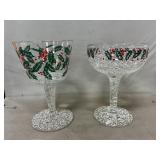 MCM West Virginia Glass Snowy Holly & Berry