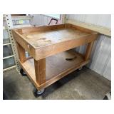 Wooden Cart on Wheels