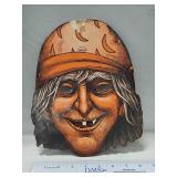 (1) Vintage Cardboard Halloween Witch Mask
