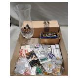 Tray Of Assorted Pins & More