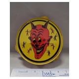 (1) Vintage Tin Lithograph Halloween Happy Devil