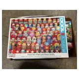 Box Lot With Jigsaw Puzzles