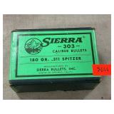 (100)Sierra .303 180 Gr. Bullets