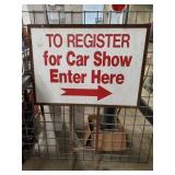 (2) Metal Signs (29"×20/Double Sided & 7"×10"),