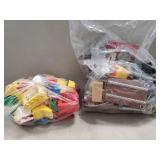 Tray Lot Of Assorted Childrens Plastic Toy Blocks