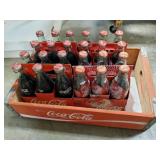 (1) Vintage Wooden Coca-Cola Crate w/ (24) Glass