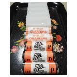 (5) Rolls Of Assorted U.S. State Quarters ($50.00