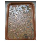Tray Of Assorted Foreign Coins