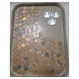 Tray Of Assorted Foreign Coins