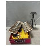 Lot With VintageIce Cube Teays, Corn Cob Holders,