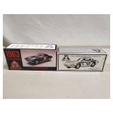 (2) 1963 Corvette Collector Diecast Cars By ERTL