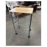 Metal Rolling Kitchen Cart