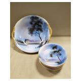 (1) Noritak 9.5" Bowl & (6) Noritake 5.25" Bowls