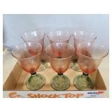 (6) Vintage Pfaltzgraff Garden Party Wine Goblets