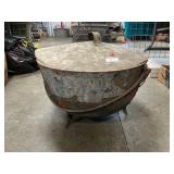 Vintage Cauldron With Lightweight Metal Lid