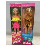 NRFB Ruffle Fun & Tropical Splash Barbie Dolls