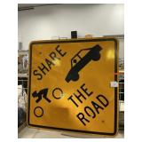 Share The Road Sign, 30" x 30"