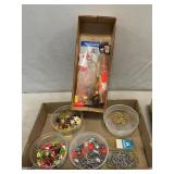 Lot Of Fishing Jigs, Hooks, Floaters & Assorted
