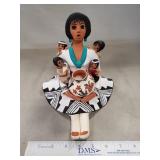 (1) Native American Storyteller Pottery Figurine