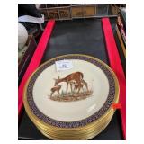 (10) Lenox Annual Woodland Wildlife Plates