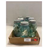 (7) Ball Canning Jars With Zinc Lids