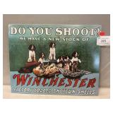 Retro Metal Winchester Advertising Sign