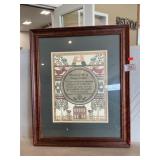 Shaker Blessing Folk Art Wall Hanger