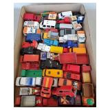 Tray Lot Of Assorted Toy Trucks