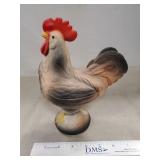 (1) Vintage Rooster Figurine Covered Dish