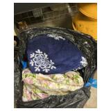 Bag With Bed Linens, Throw Blanket
