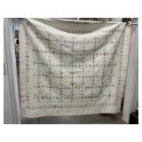 Vintage Patchwork Quilt ( Some Stains, Fading,